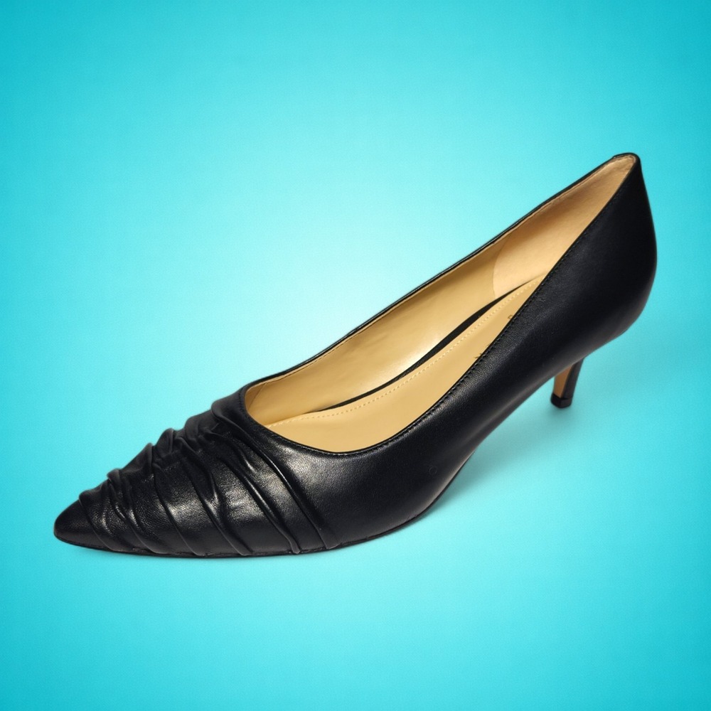 New Marc Fisher LTD Women's PARIA Black Leather Pump, Size 8 M. Retails for $150